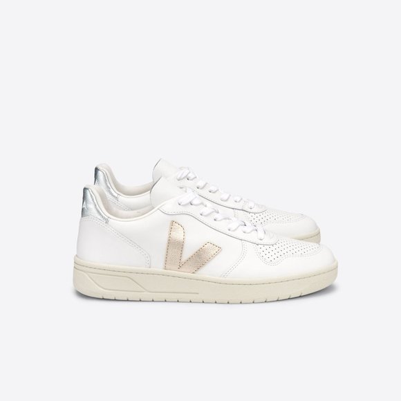 VEJA V-10 CHROMEFREE LEATHER WHITE, Women's, 37 (7) - Picture 2 of 8
